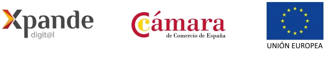 tuateam_subvenciones_3 Logos de Xpande Digital, Cámara de Comision de España, Unión Europea